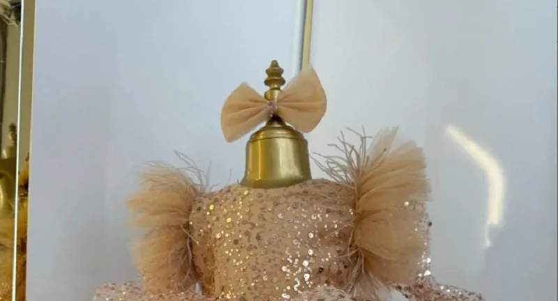 0-12 years old children's dress stage performance one-year-old party small flying sleeve girl princess dress