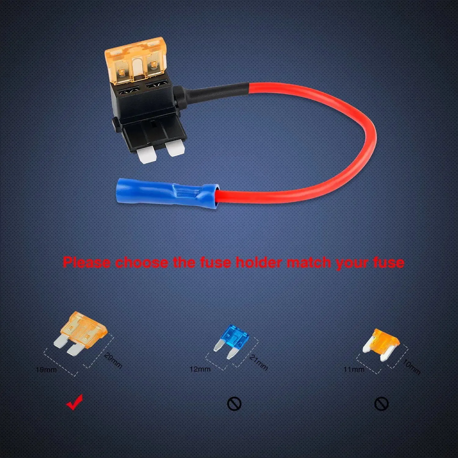10Pcs Standard Add-A-Circuit Fuse Adapter