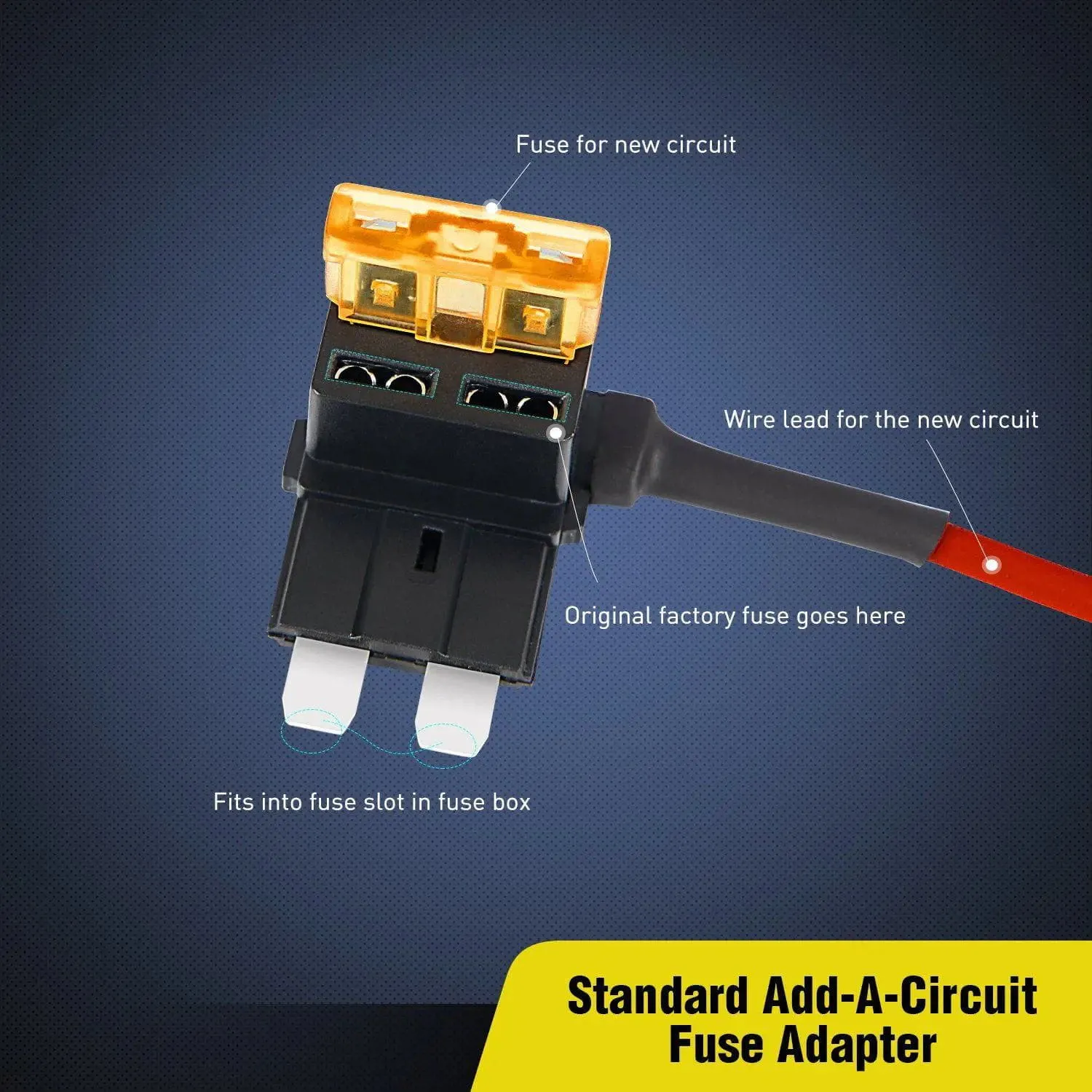 10Pcs Standard Add-A-Circuit Fuse Adapter