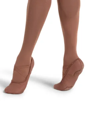 2037C Capezio Children's Split Sole Canvas Hanami Ballet Shoe (Mocha)
