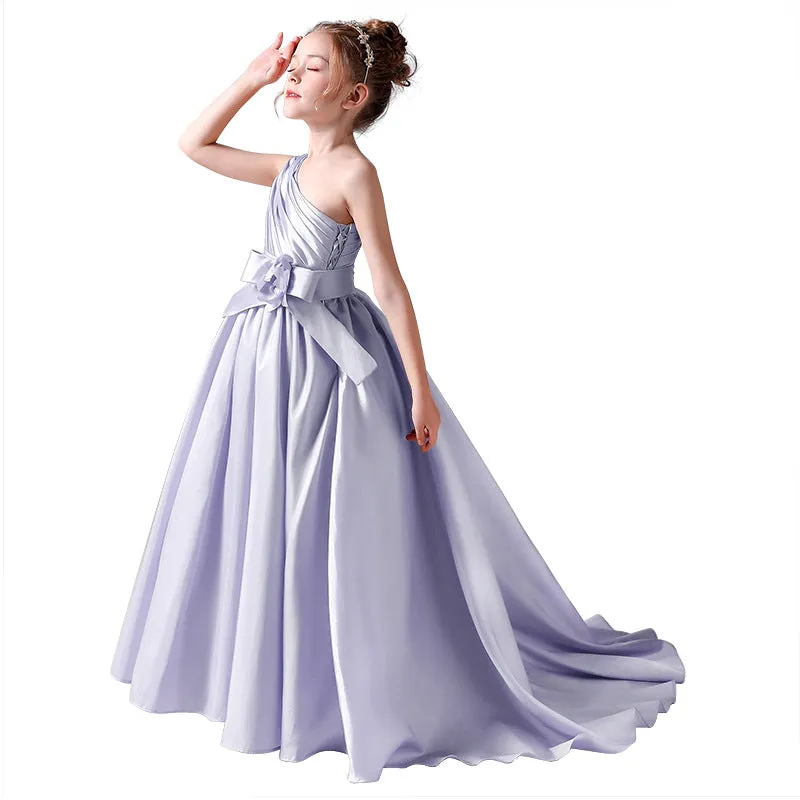 4-12 years old children's evening dress wedding stage performance girl dress