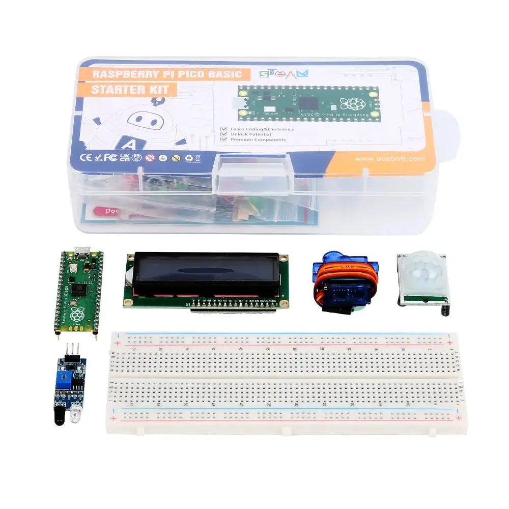 ACEBOTT AE315 Super Starter Kit for Raspberry Pi Pico with micropython or C/C   coding