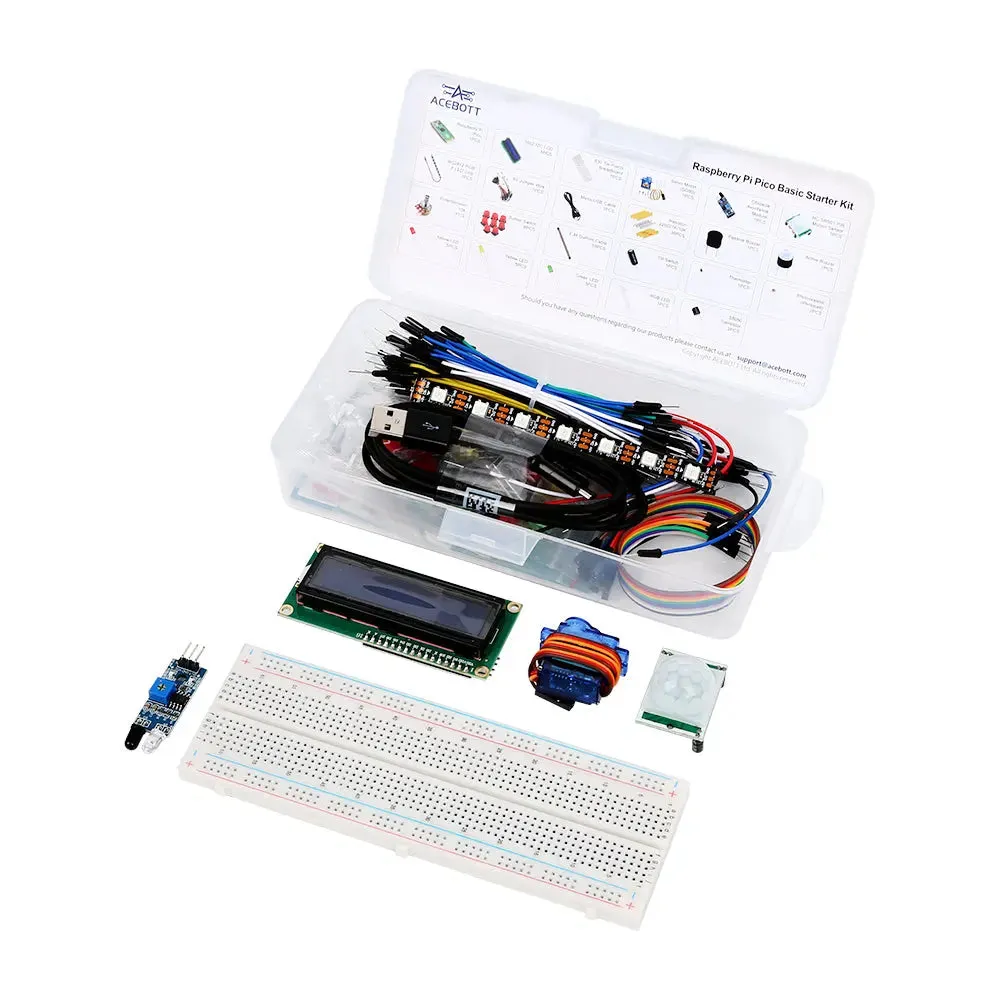 ACEBOTT AE315 Super Starter Kit for Raspberry Pi Pico with micropython or C/C   coding