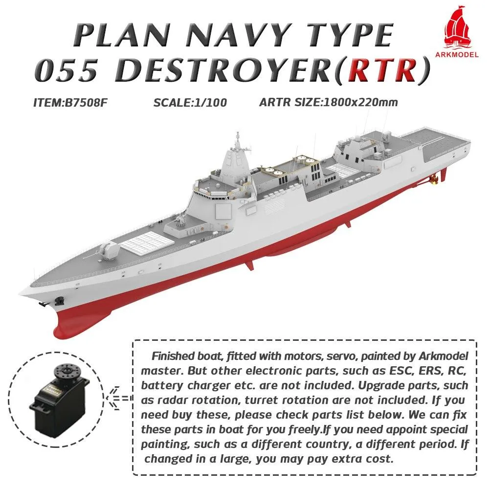 Arkmodel 1/100 PLAN NAVY TYPE 055 DESTROYER NATO/OSD RENHAI-CLASS CRUISER No.7508