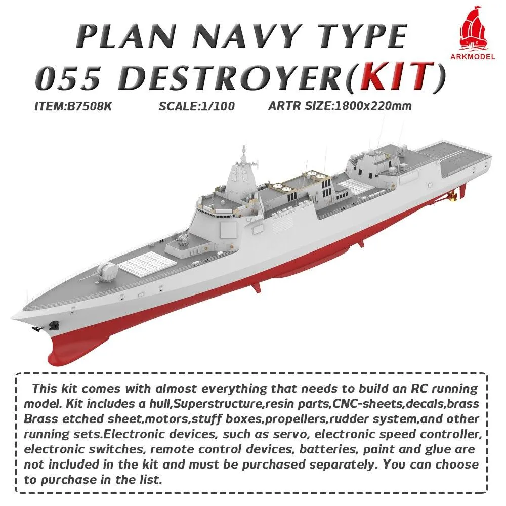 Arkmodel 1/100 PLAN NAVY TYPE 055 DESTROYER NATO/OSD RENHAI-CLASS CRUISER No.7508