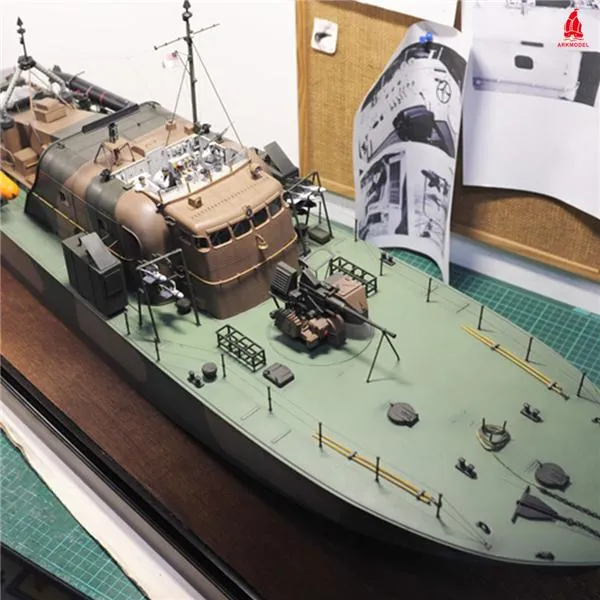 Arkmodel 1/32 Vosper Torpedo Boat Perkasa Fast Patrol Warship High-Speed Boats KIT No.7564K