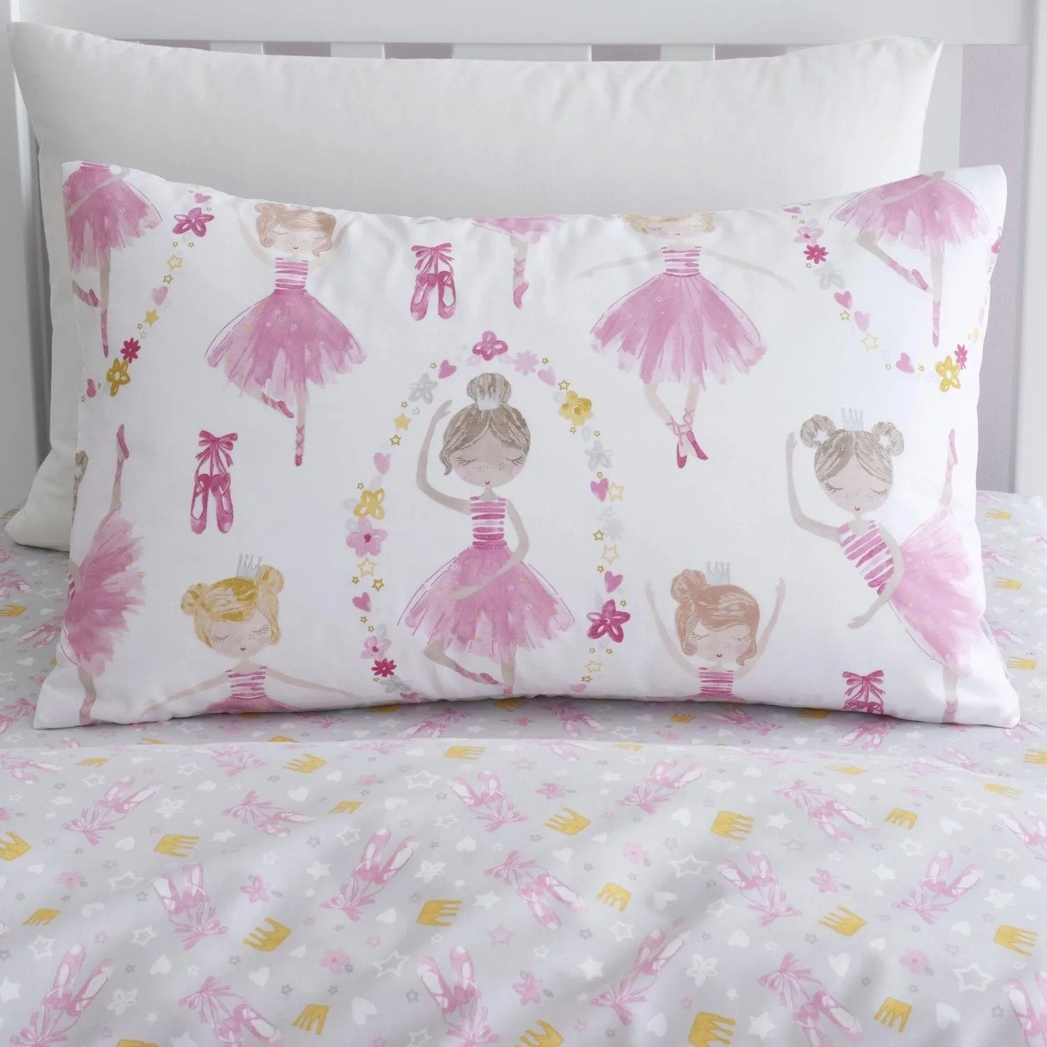 Ballet Dancer Pink Reversible Kids Duvet Set