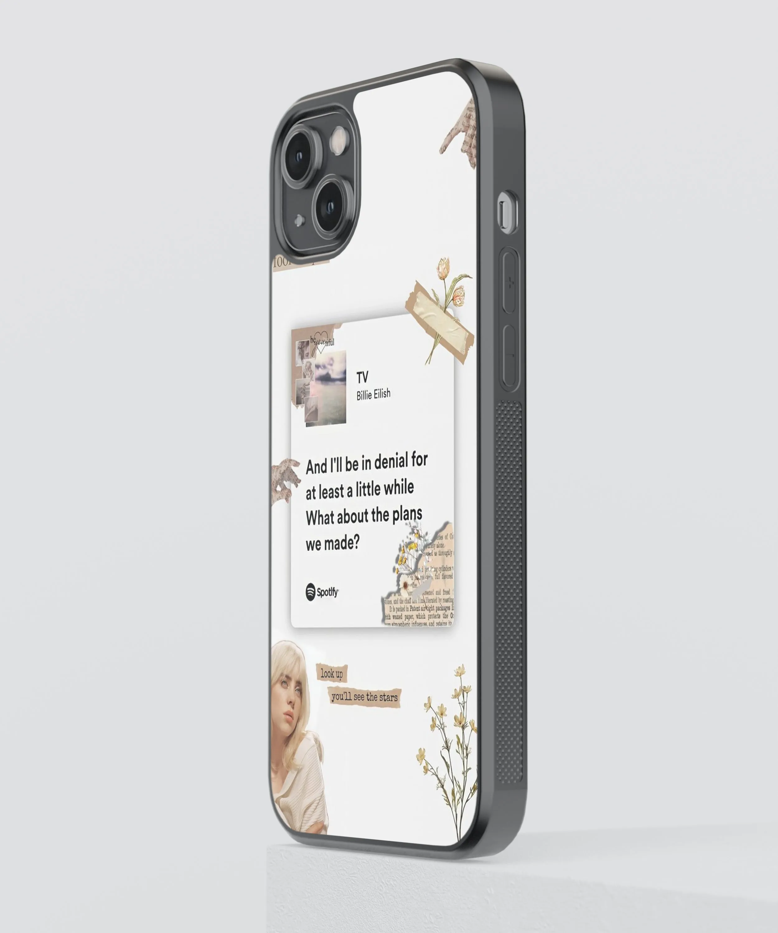 Billie Eilish TV Spotify Glass Phone Case Cover