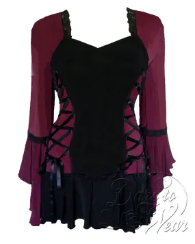 Bolero Top in Burgundy