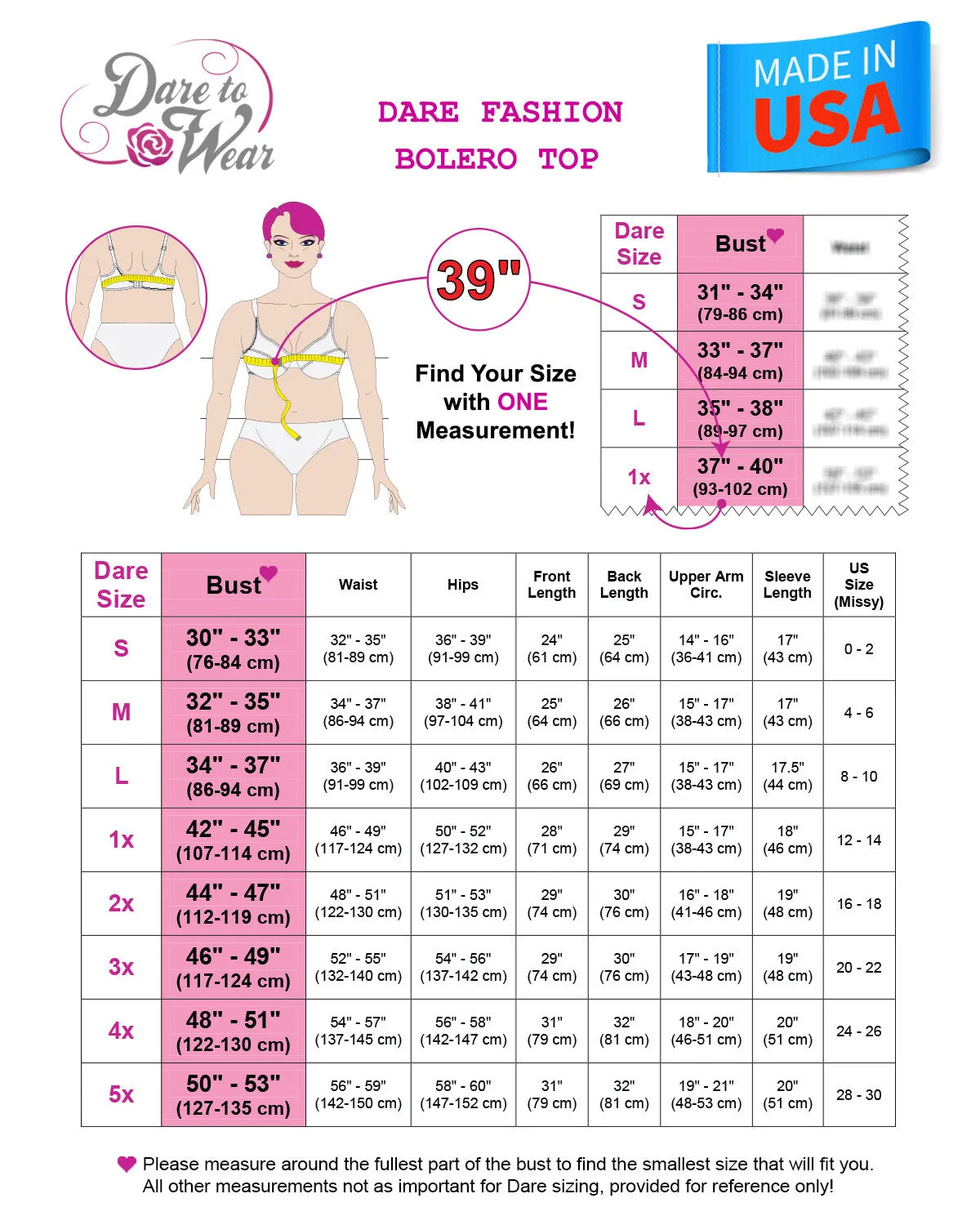 Bolero Top in Femme Fatale