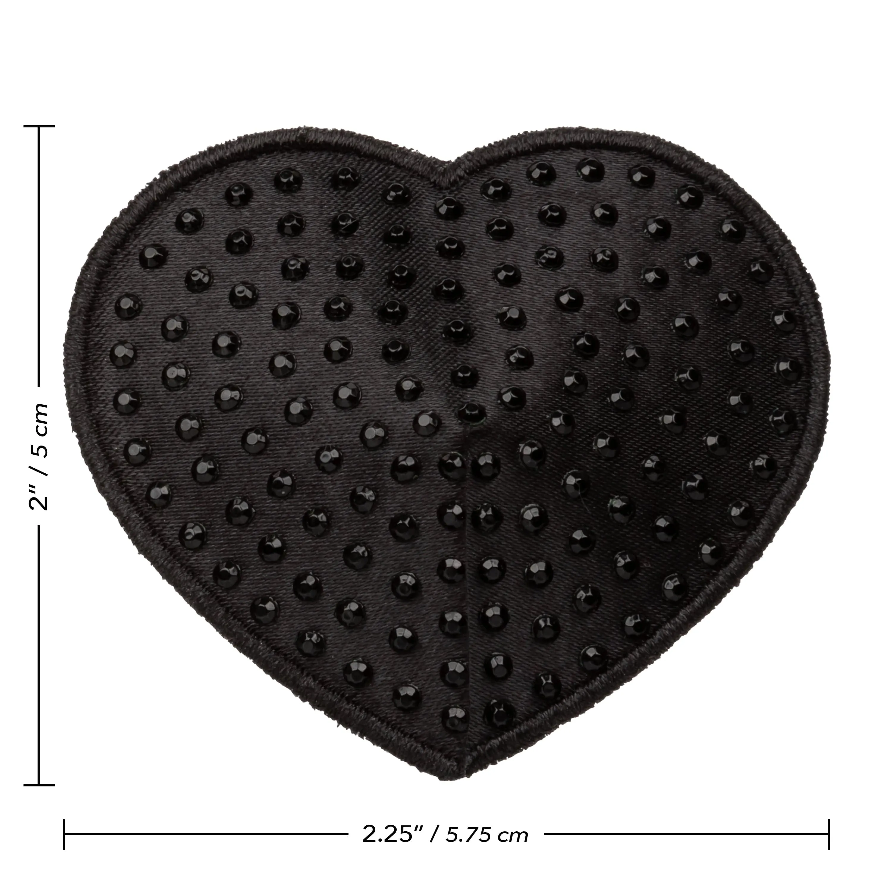 California Exotics - Radiance Heart Pasties Nipple Covers (Black)