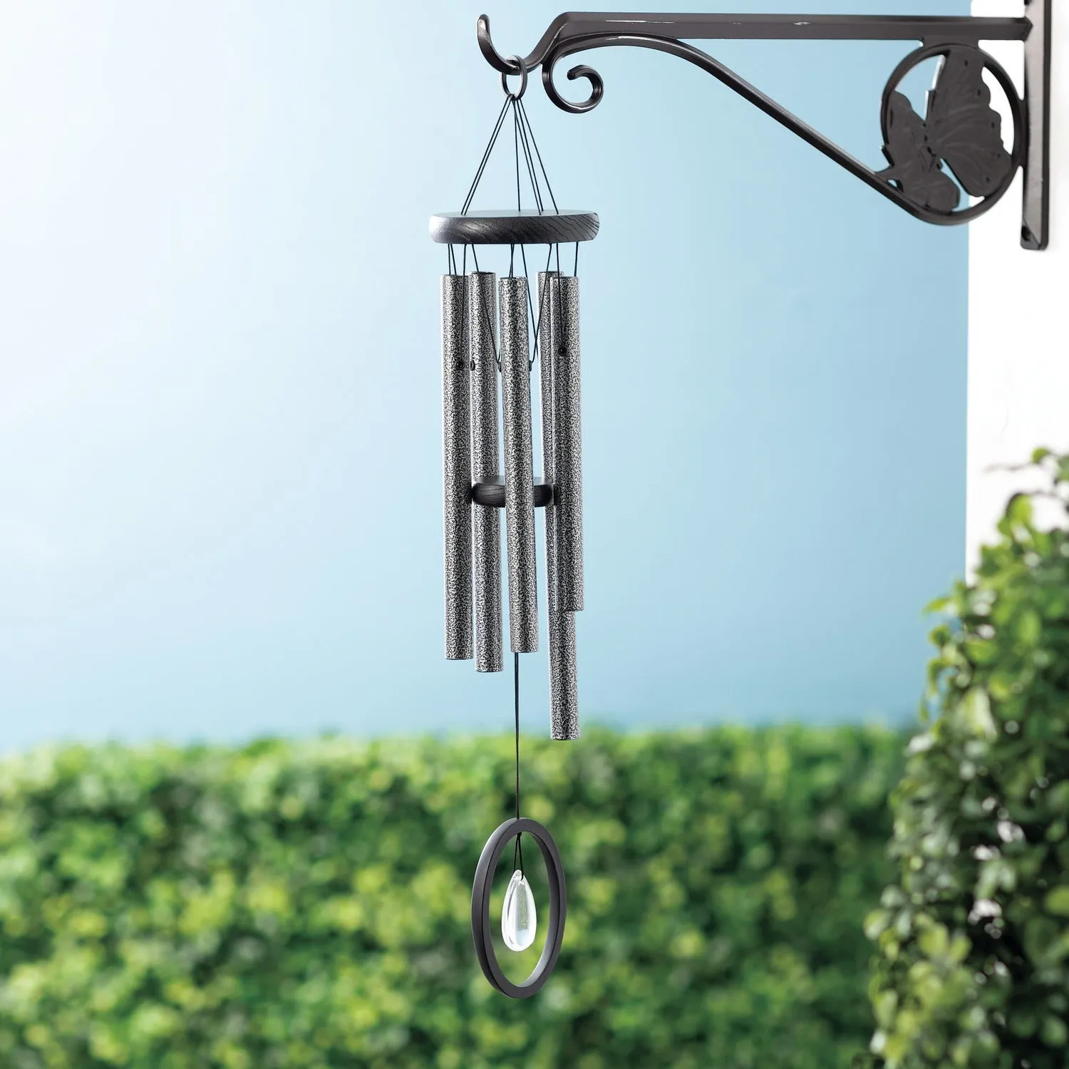 Chimes of Crystal Silence™ - Antique Silver, Small