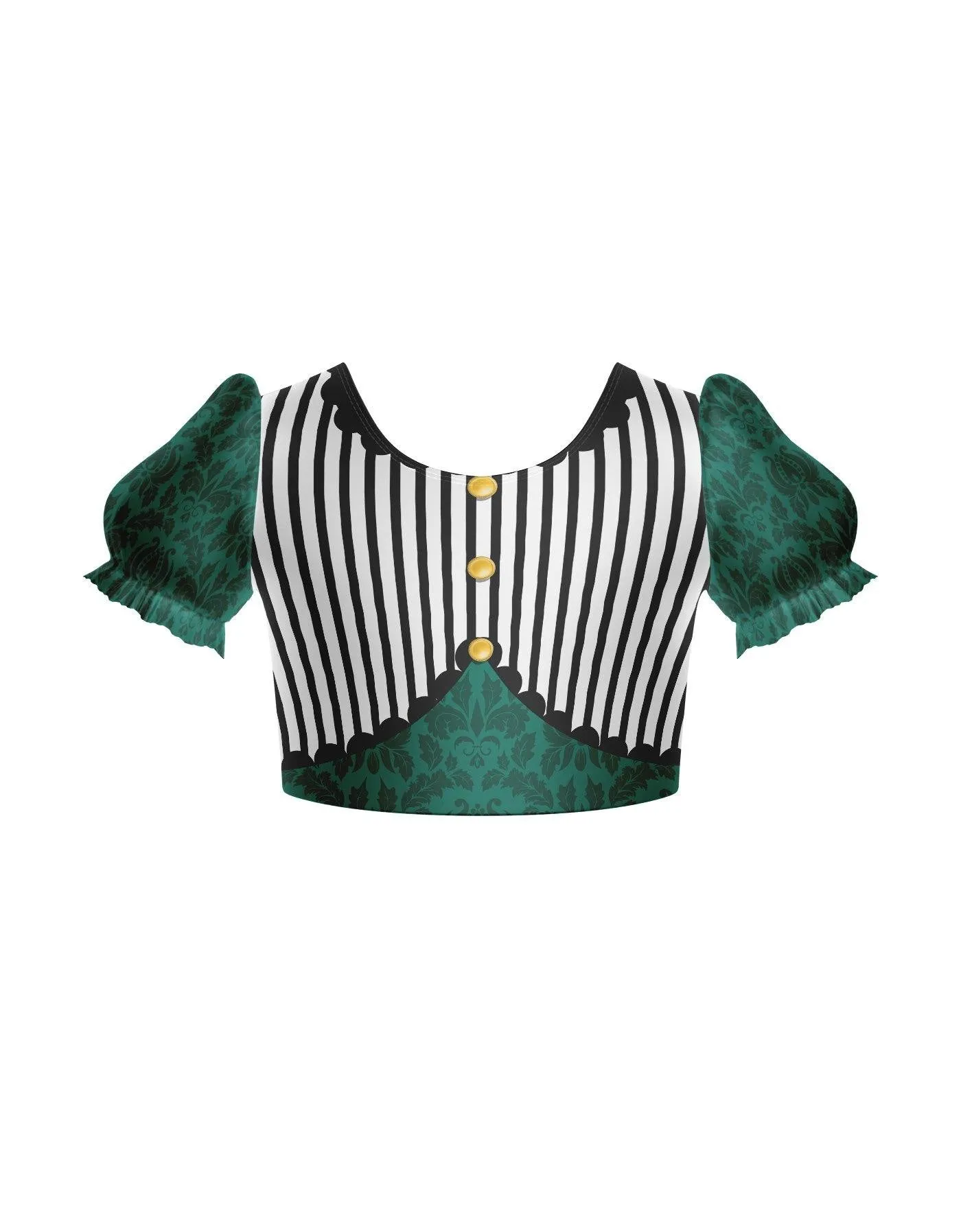 Cirque Puff Sleeve Crop Top