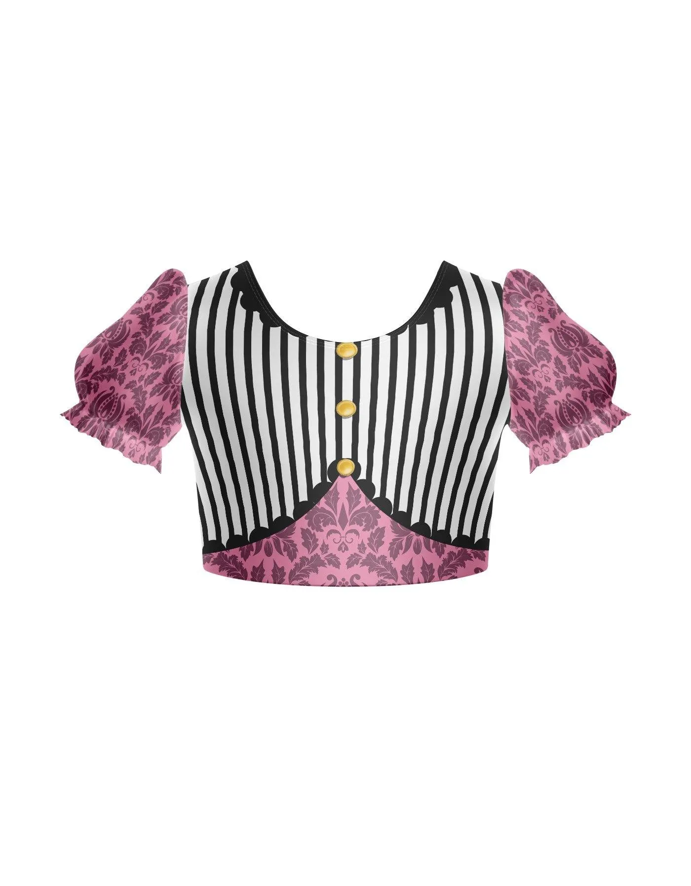 Cirque Puff Sleeve Crop Top