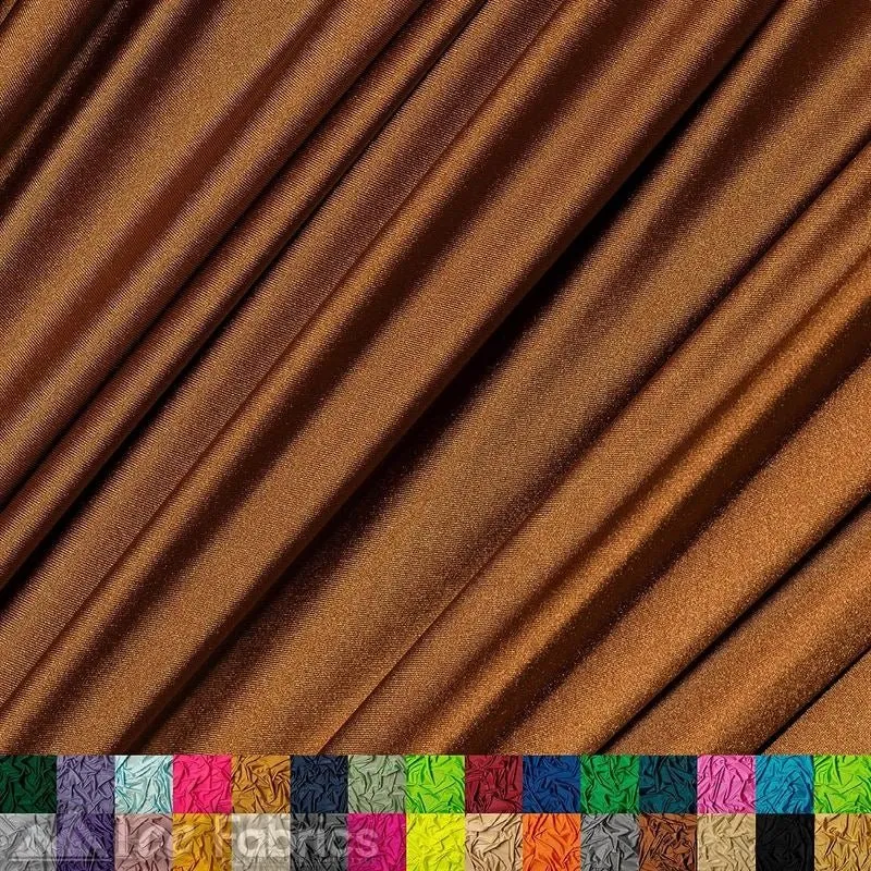 Copper Luxury Jordan Nylon Spandex Fabric By The Yard