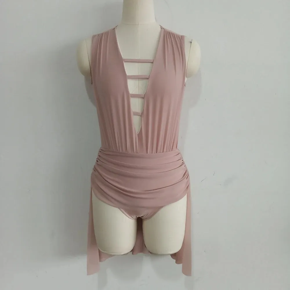 #D635-A ADULT Nylon/Lycra Mesh Modern- Ballet
Dance School Troupe Performance Costume