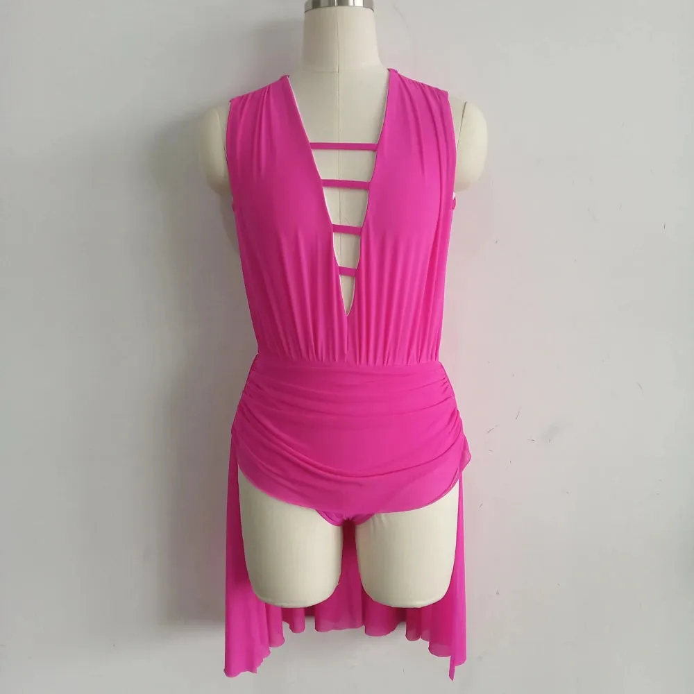 #D635-A ADULT Nylon/Lycra Mesh Modern- Ballet
Dance School Troupe Performance Costume