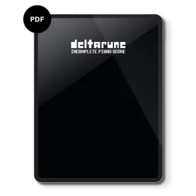 DELTARUNE Chapter 1 Piano Score (Digital Sheet Music)