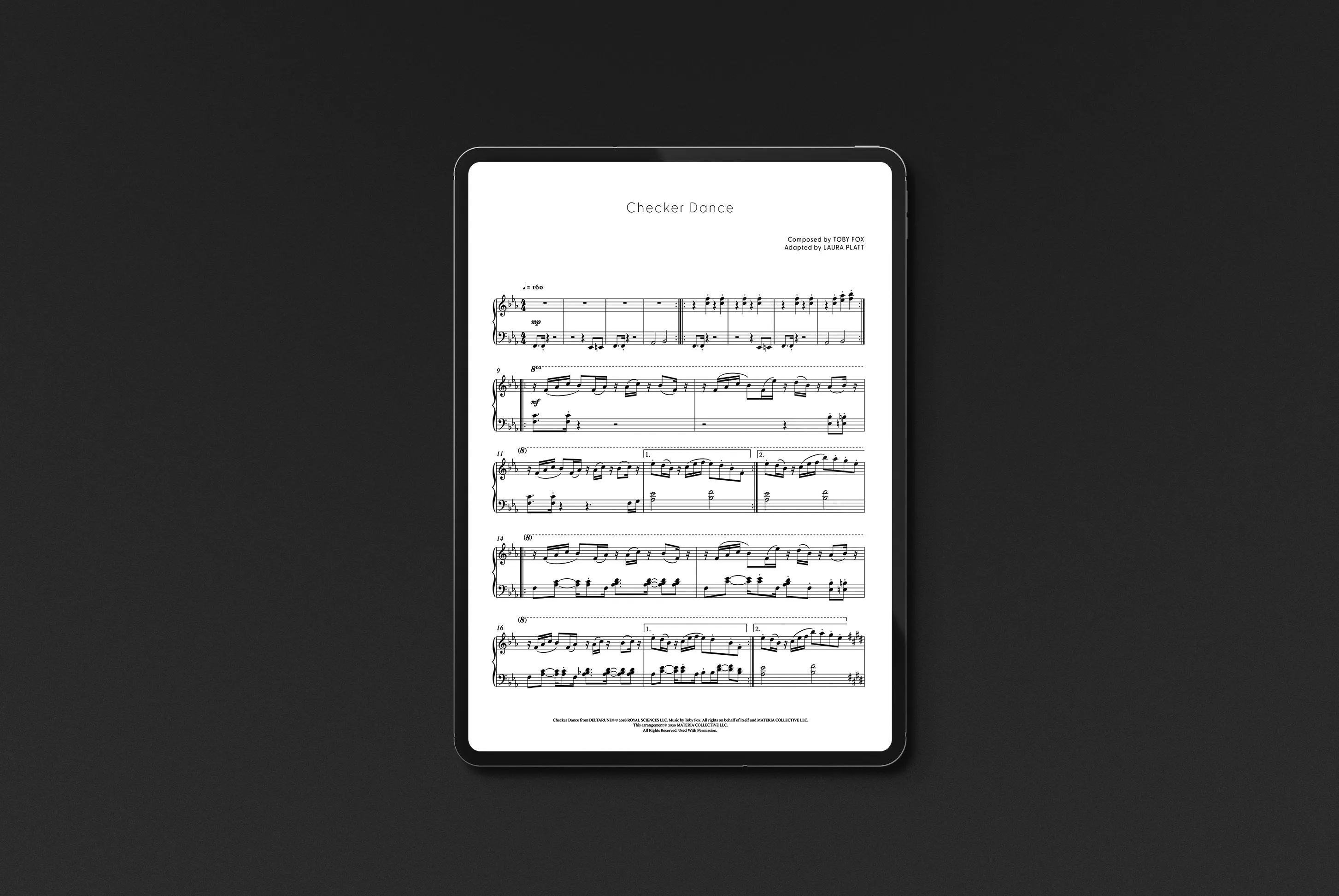 DELTARUNE Chapter 1 Piano Score (Digital Sheet Music)