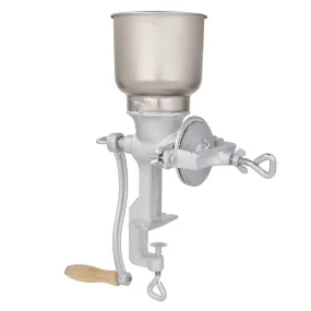DISHYKOOKER Hand Crank Grain Mill Manual Grinder Silver