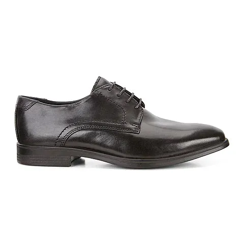 ECCO Melbourne Tie With Lace Black Mens Shoe