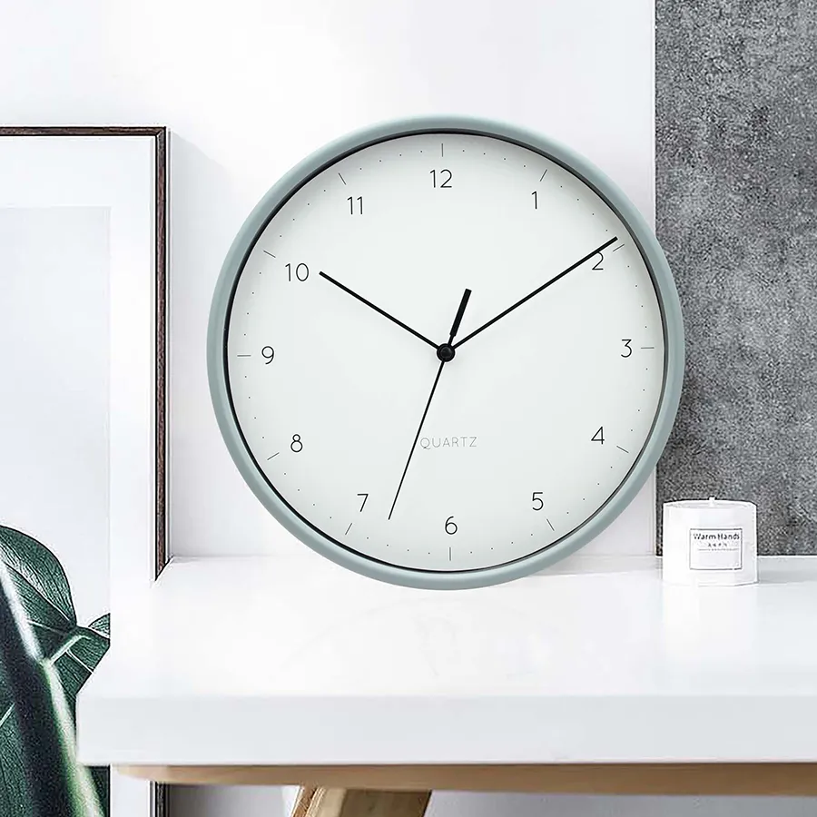 Evin Grey Wall Clock