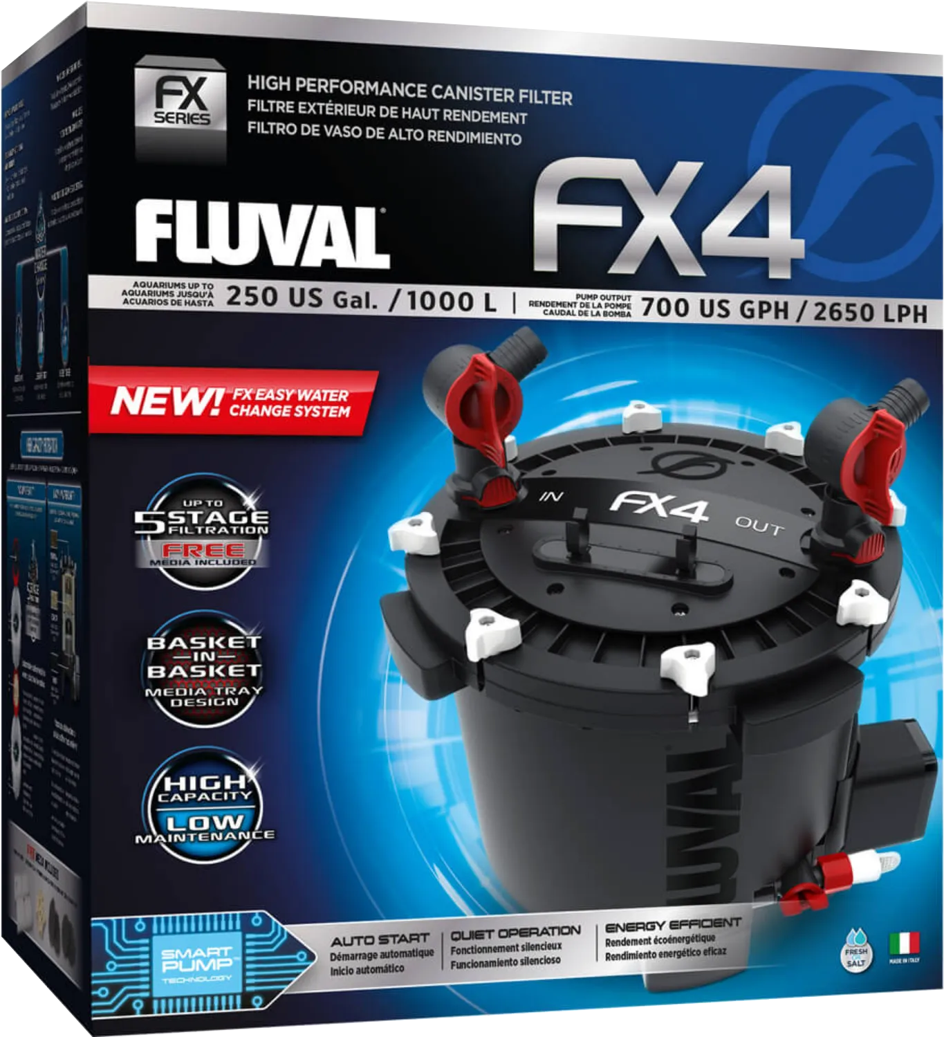FLUVAL FX4 HIGH PERFORMANCE CANISTER FILTER