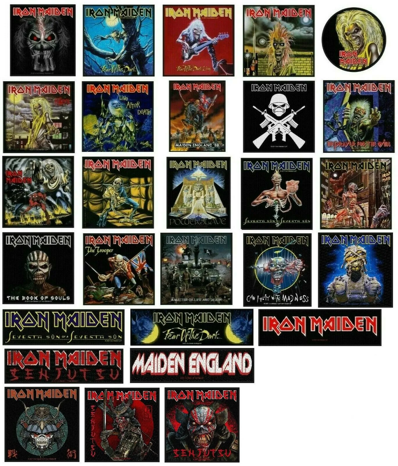 Fully Laden Iron Maiden: Trooper Edition Patch Denim Cut-Off Battle Jacket