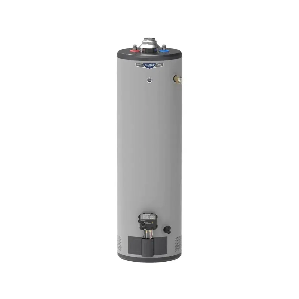 GE RealMAX Atmospheric 30 Gallon Capacity 38,000 BTU Heating Input Tall Natural Gas Water Heater