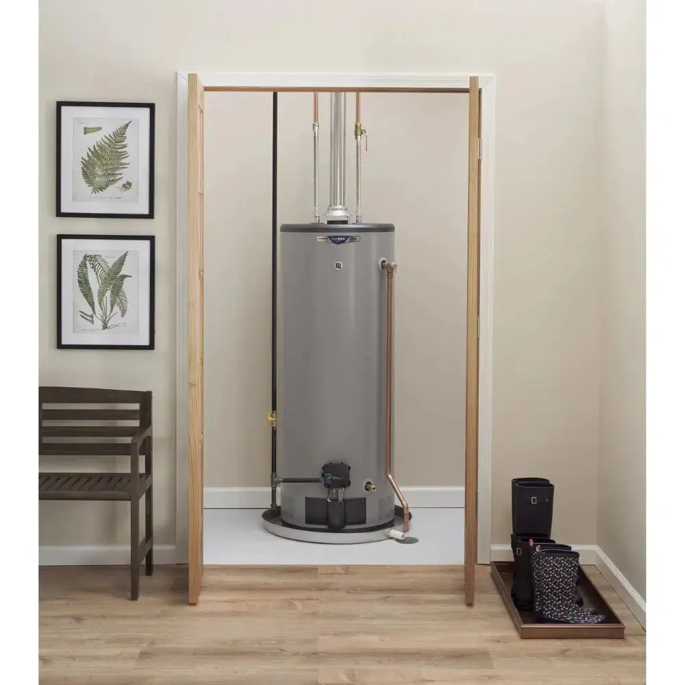 GE RealMAX Atmospheric Platinum Model 40 Gallon Capacity 36,000 BTU Heating Input Tall Liquid Propane Water Heater