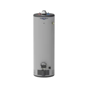 GE RealMAX Atmospheric Premium Model 40 Gallon Capacity 40,000 BTU Heating Input Tall Natural Gas Water Heater