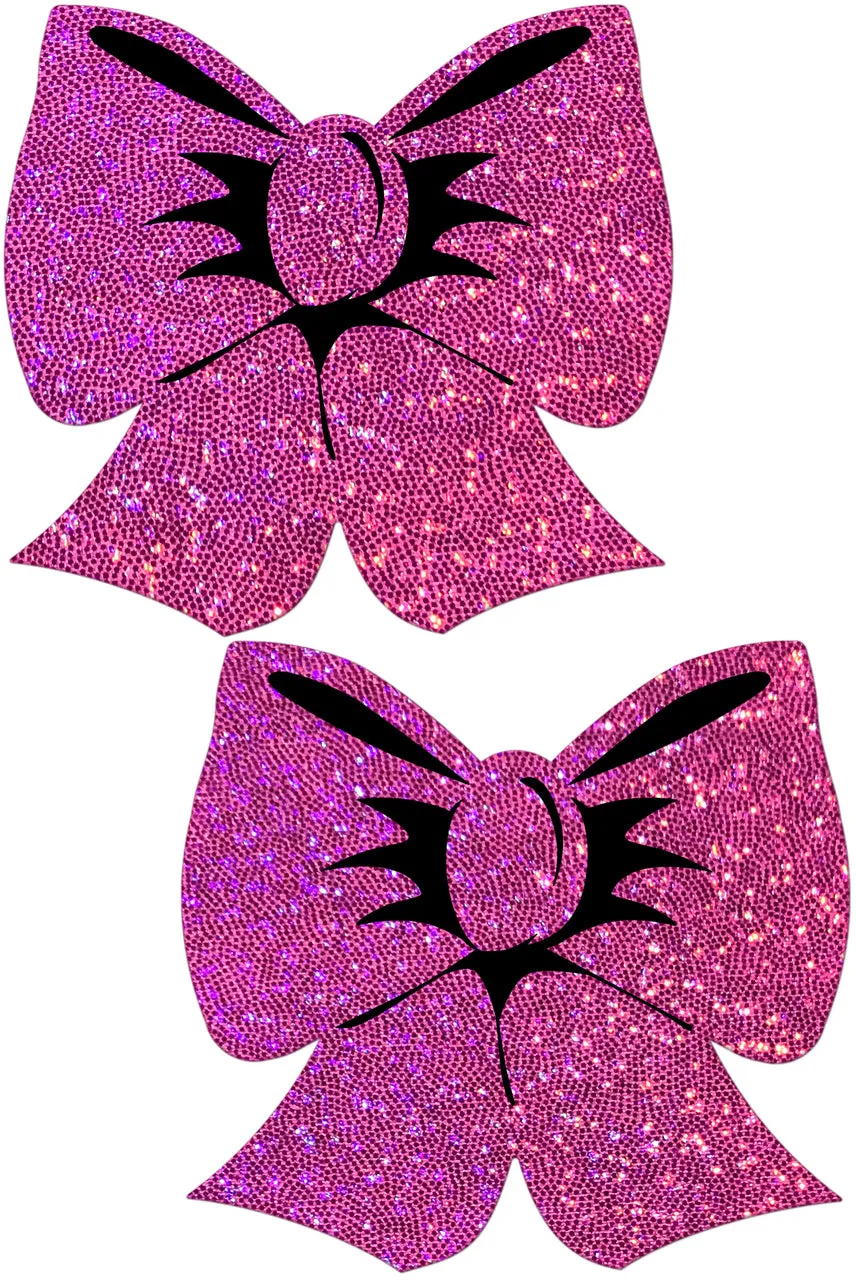 Glittering Pink Bow Pasties by Pastease®