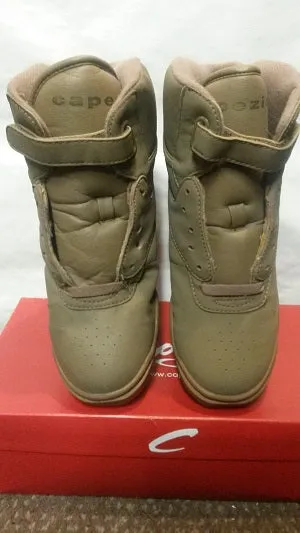 Hannah -- PU Hi-Top Split-Sole Dancesneaker -- Tan
