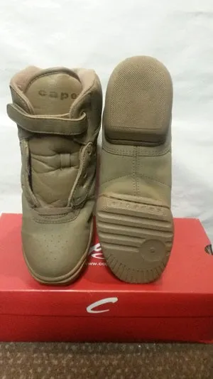 Hannah -- PU Hi-Top Split-Sole Dancesneaker -- Tan