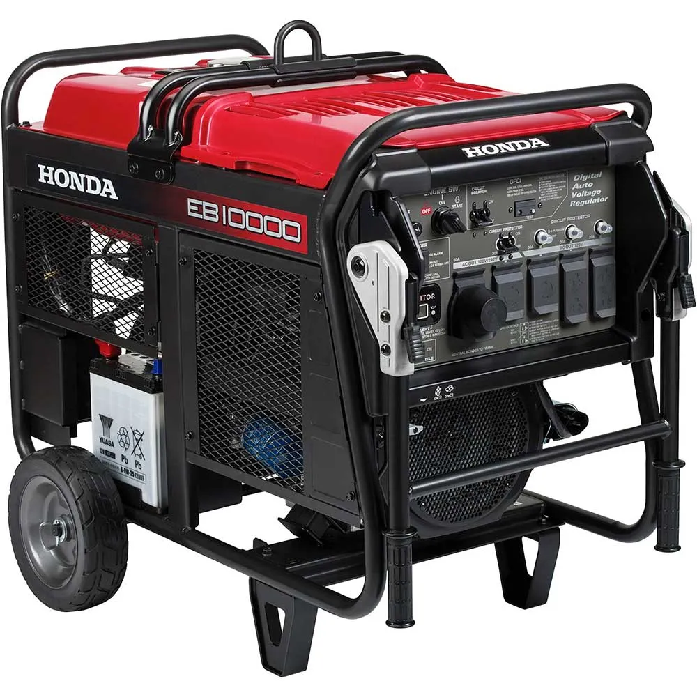 Honda EB10000 10000W 120/240V Gasoline Industrial Generator - Scratch and Dent