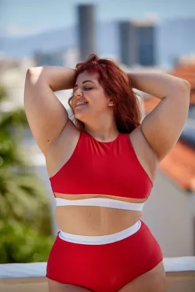 Hunter Hot Pants- Reversible Red & White