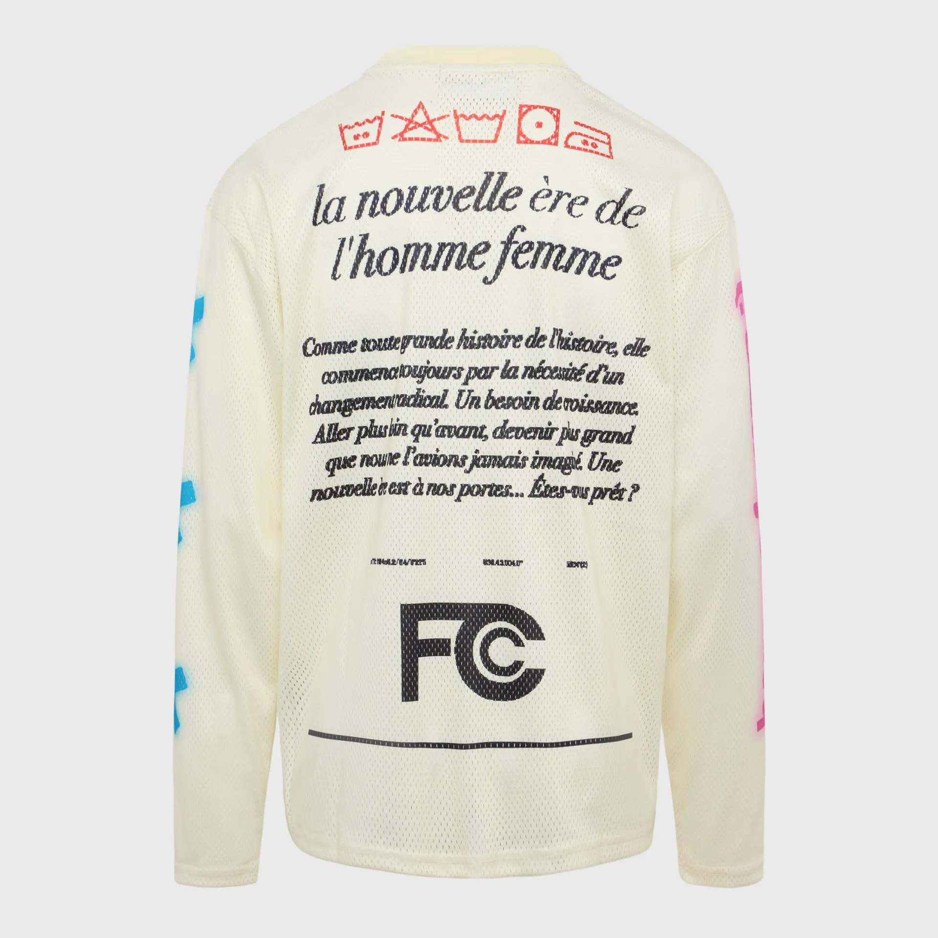 Jazz Club Mesh Long Sleeve White