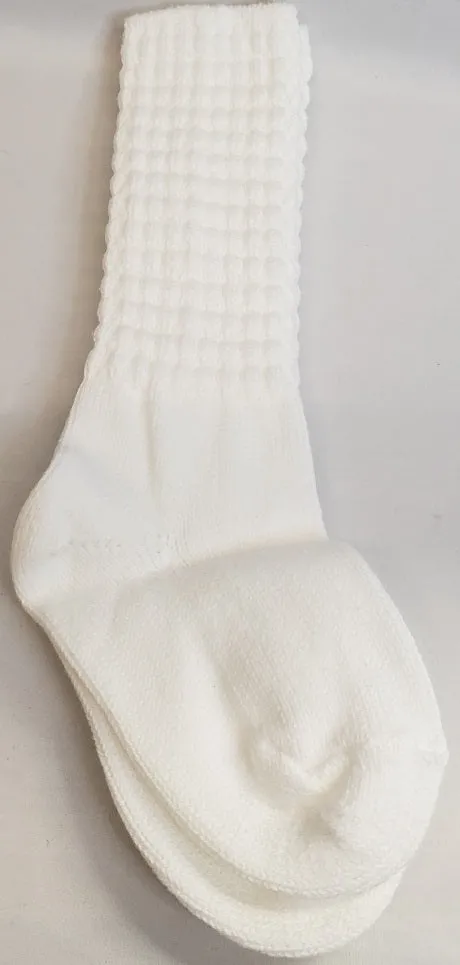 Kerri -- Poodle Socks  -- White