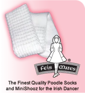 Kerri -- Poodle Socks  -- White
