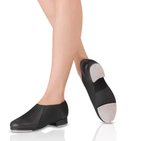 Leo Ladies Black Slip-On Jazz Tap Shoe