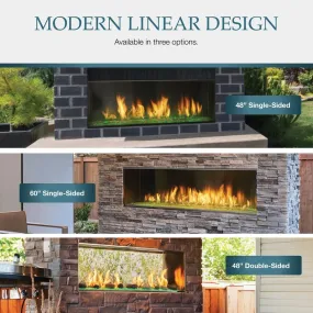 Majestic Lanai See-Through 48" Outdoor Linear Vent Free Gas Fireplace ODLANAIGST-48