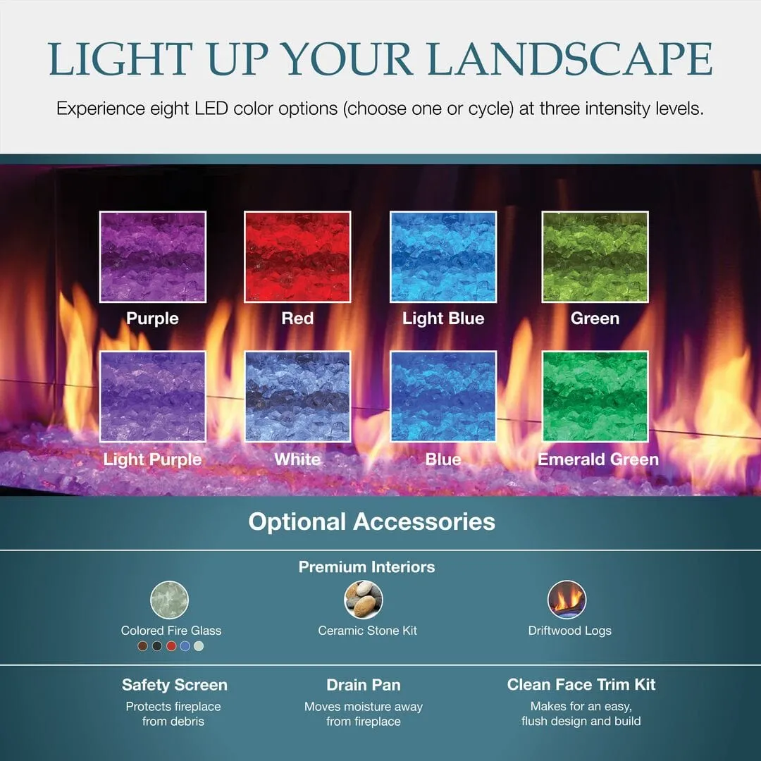 Majestic Lanai See-Through 48" Outdoor Linear Vent Free Gas Fireplace ODLANAIGST-48