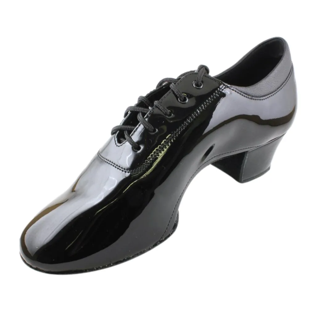 Men's Latin Dance Shoes, 1207 Profi, Black Patent Leather