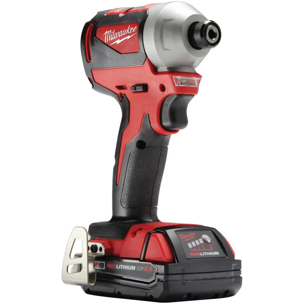 Milwaukee 2850-21P M18 18V Brushless Cordless 1/4 Inch Hex Impact Driver Kit