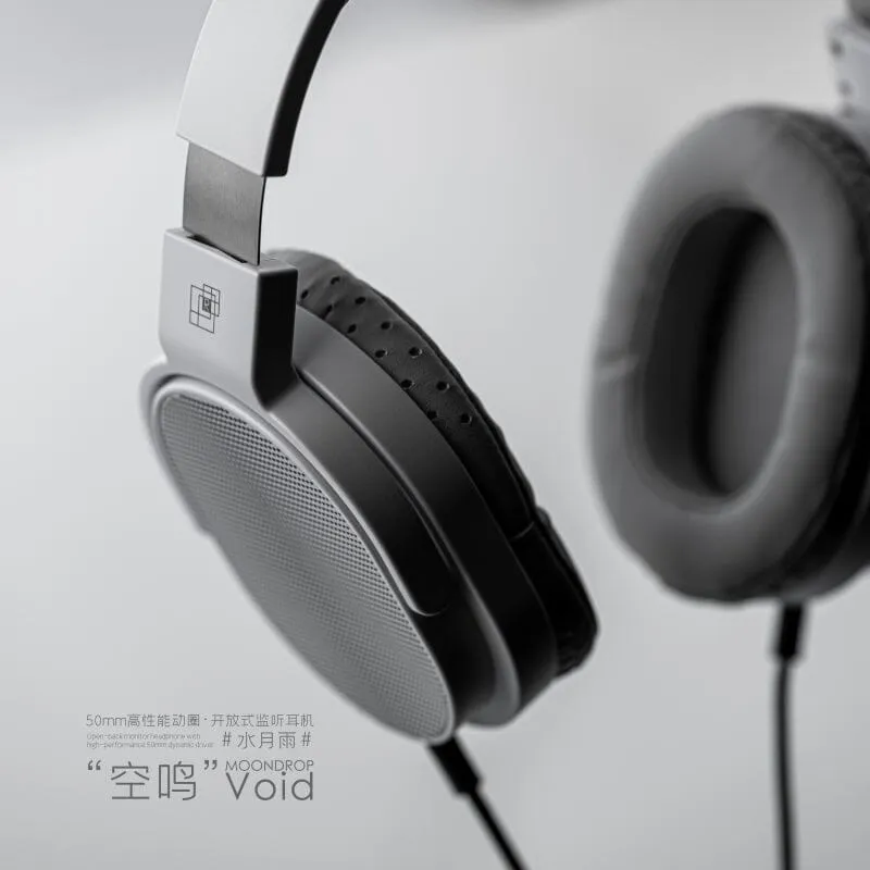 Moondrop Void 50mm High-Performance Dynamic Driver Open-Back Monitors Headphone