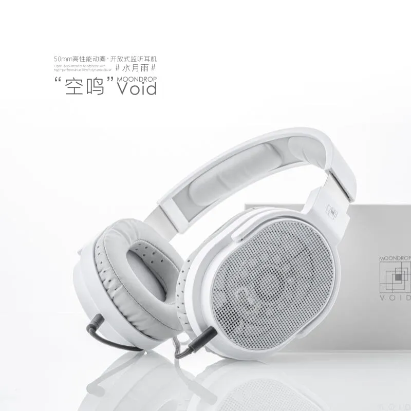 Moondrop Void 50mm High-Performance Dynamic Driver Open-Back Monitors Headphone