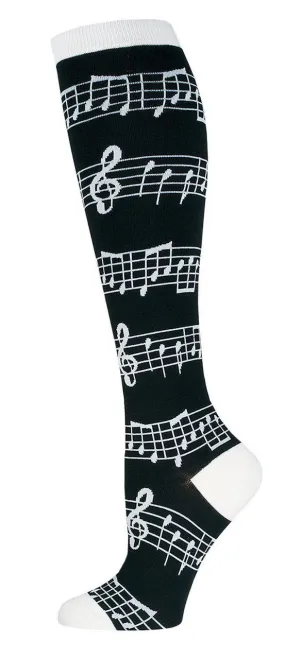 Music Knee High Socks (Women's)