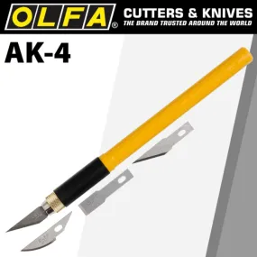 OLFA® Cutter: ART KNIFE PROFESSIONAL incl. Precision/Chisel/Carving blades(CTR AK4)