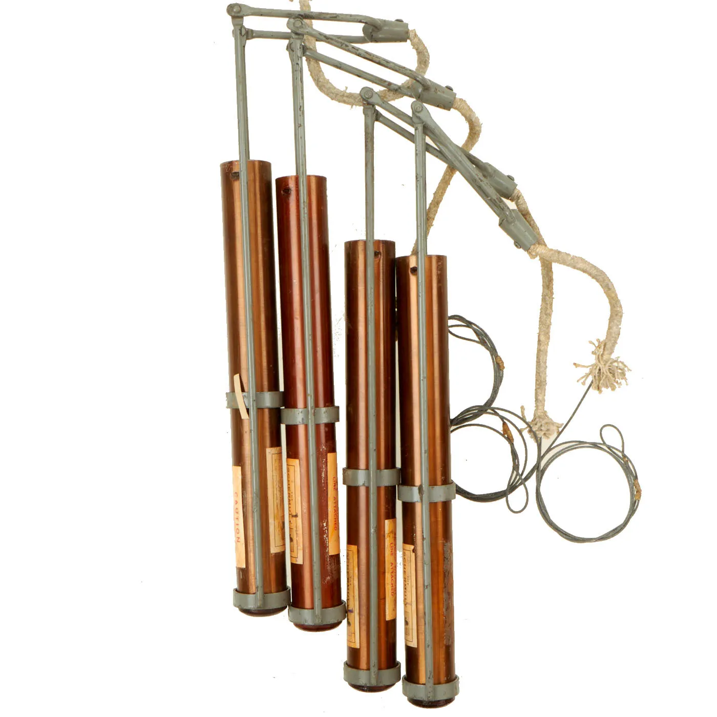 Original British Pre-WWII Schermuly Pistol Rocket Apparatus Rescue Line Thrower Set in Case - Serial No 10587