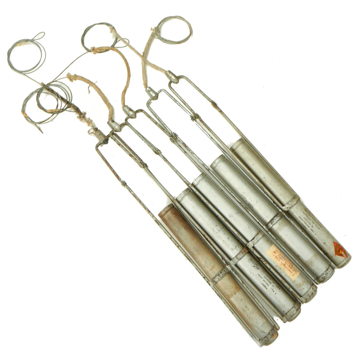 Original British Pre-WWII Schermuly Pistol Rocket Apparatus Rescue Line Thrower Set in Case - Serial No 12620